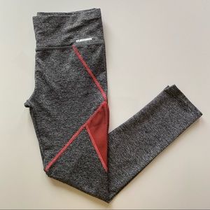 Heathered grey and coral legging size medium